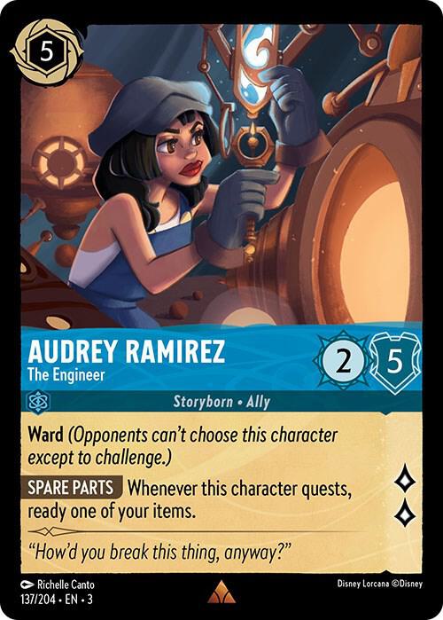 Audrey Ramirez - The Engineer Rare Into the Inklands 137/204 NM
