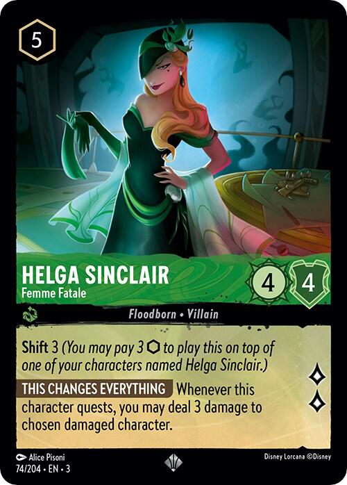 Helga Sinclair - Femme Fatale Super Rare Into the Inklands 74/204 NM