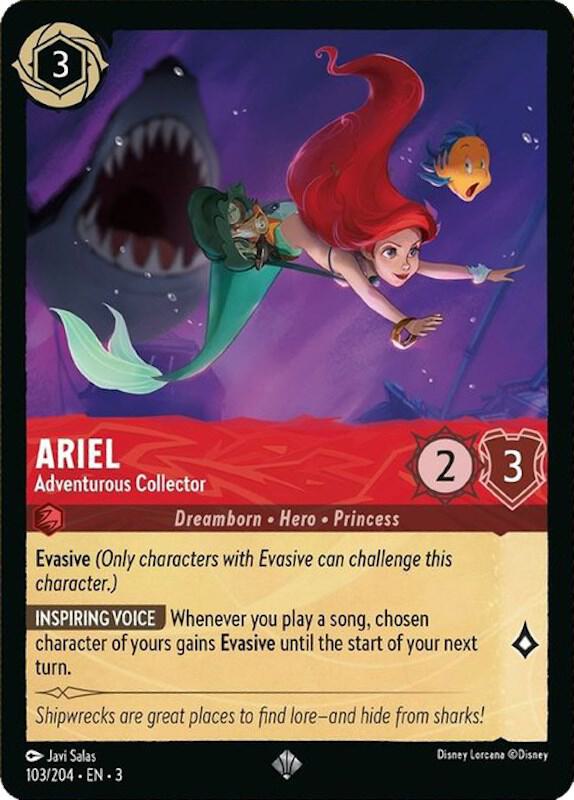 Ariel - Adventurous Collector Super Rare Into the Inklands 103/204 NM