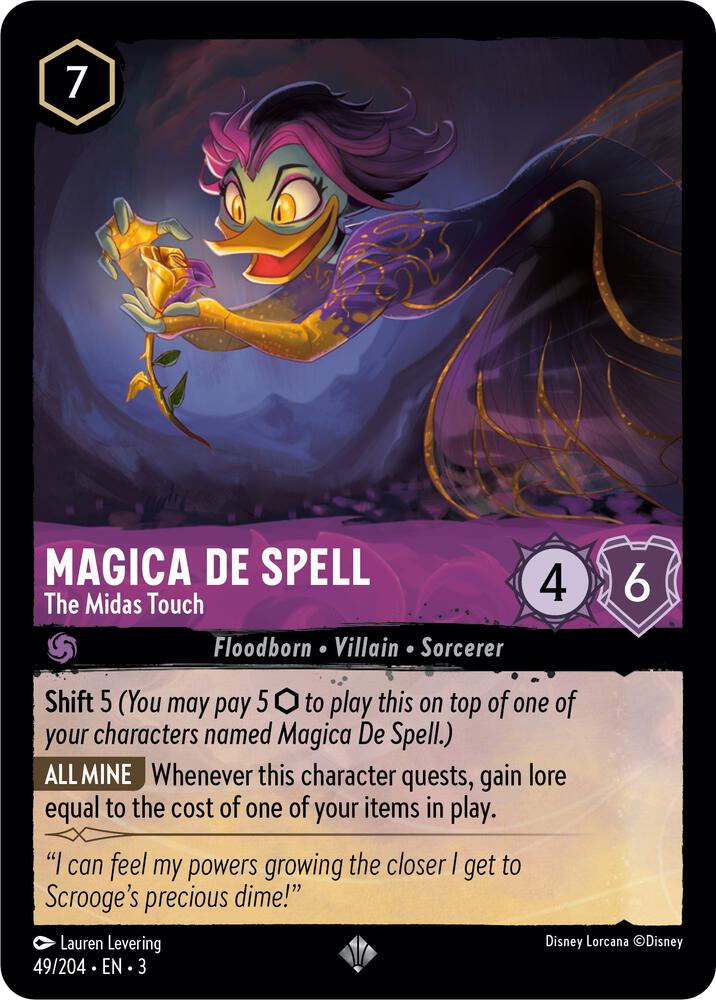 Magica De Spell - The Midas Touch Super Rare Into the Inklands 49/204 NM