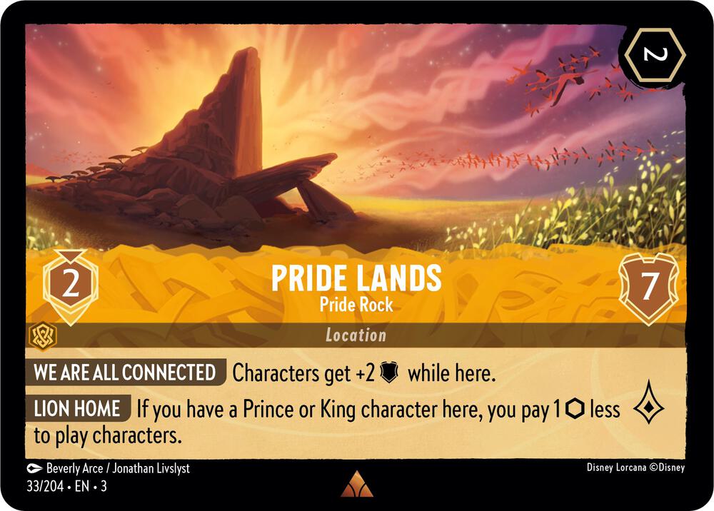 Pride Lands - Pride Rock Rare Into the Inklands 33/204 NM