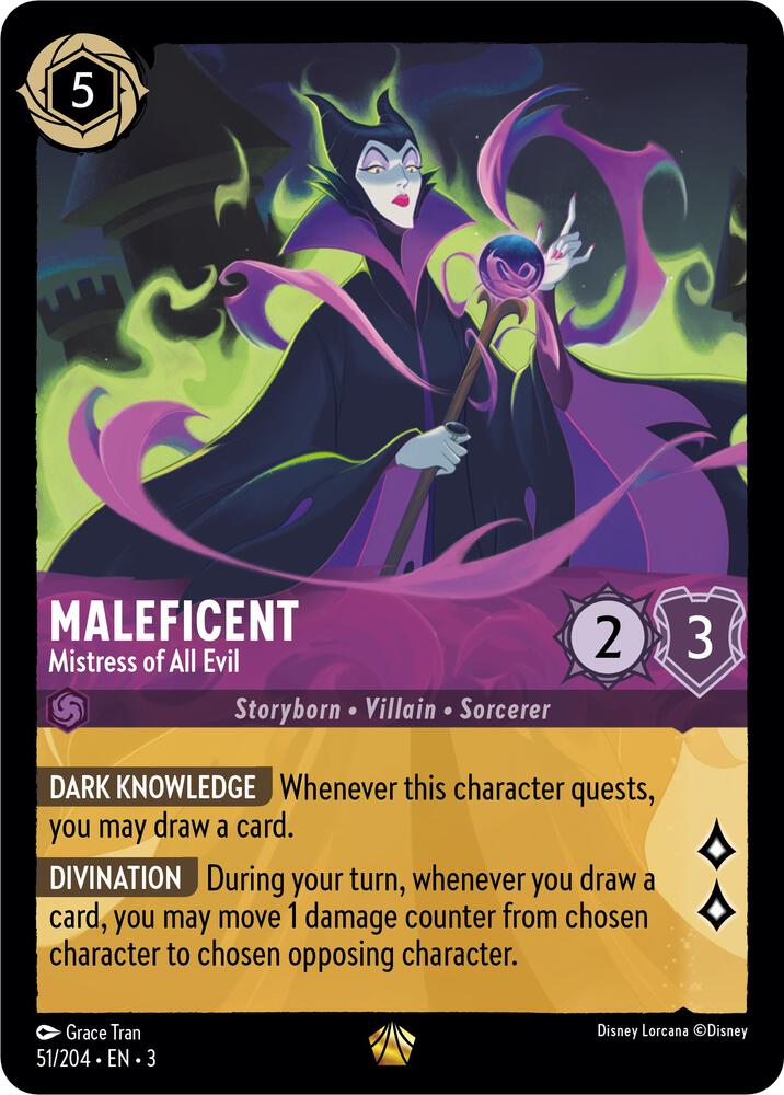Maleficent - Mistress of All Evil Legendary Into the Inklands 51/204 NM