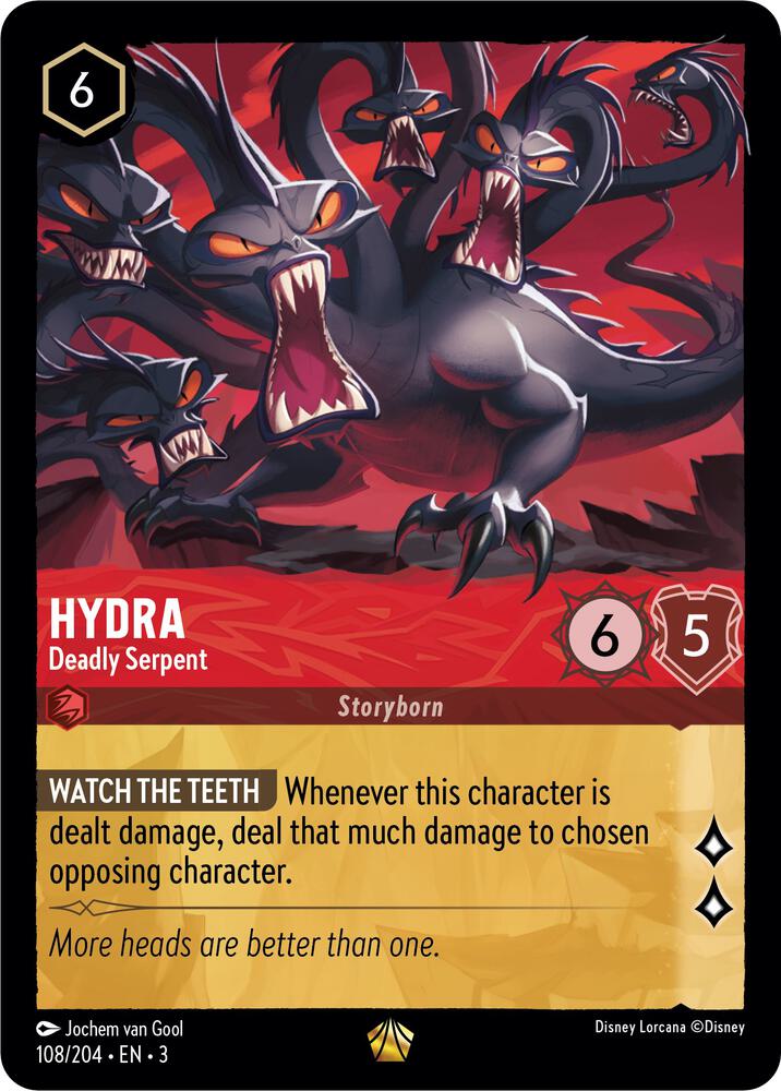 Hydra - Deadly Serpent Legendary Into the Inklands 108/204 NM