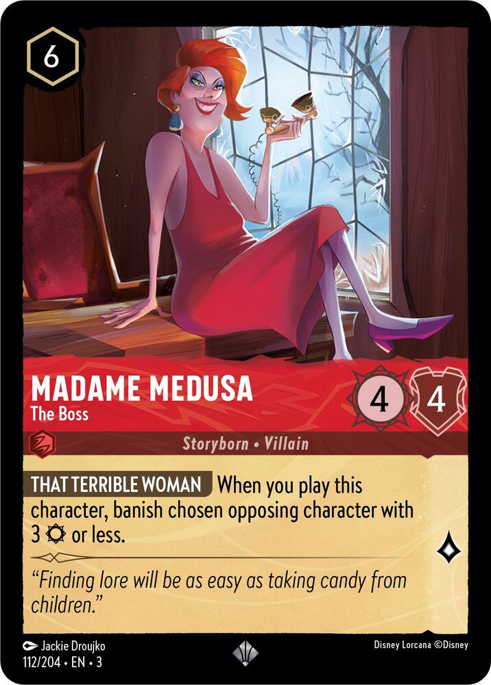 Madame Medusa - The Boss Super Rare Into the Inklands 112/204 NM
