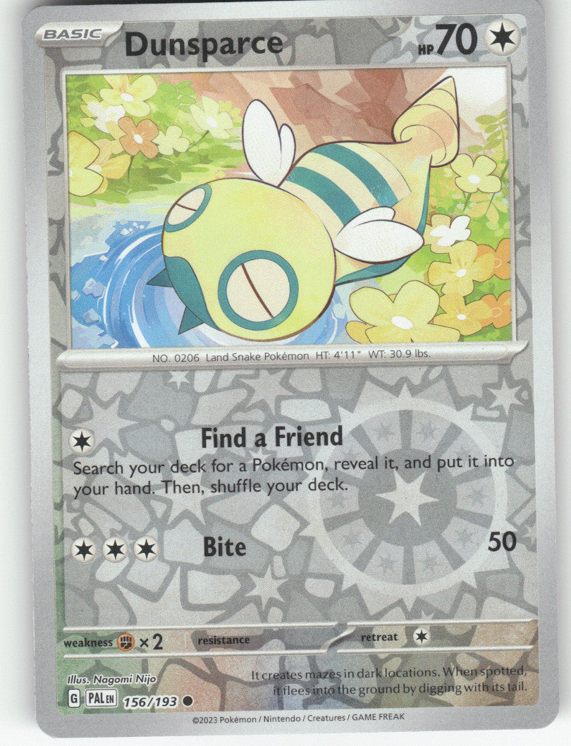 Dunsparce Reverse Holo Common SV02: Paldea Evolved 156/193 NM
