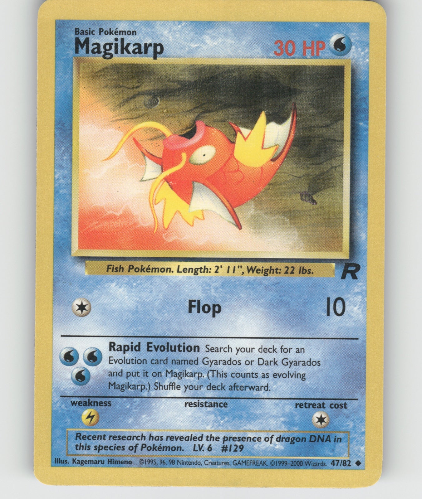 Magikarp Unlimited Uncommon Team Rocket 47/82 LP