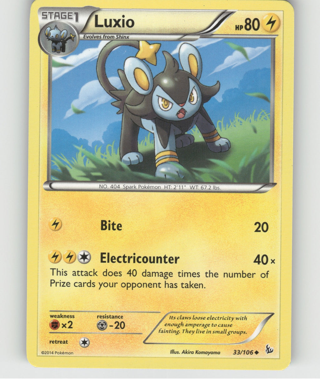 Luxio Uncommon XY - Flashfire 33/106 NM