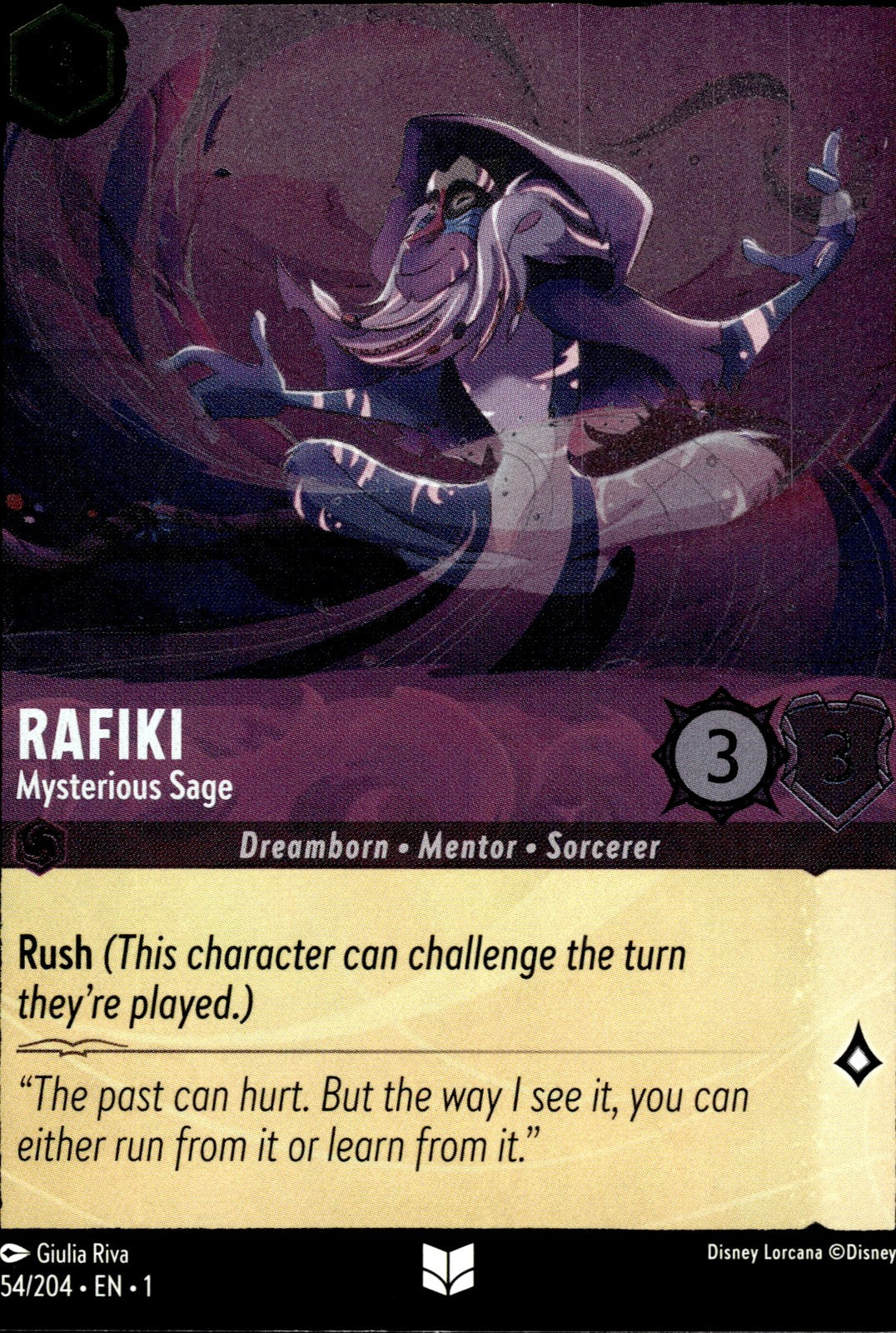 Rafiki - Mysterious Sage Cold Foil Uncommon The First Chapter 54/204 NM