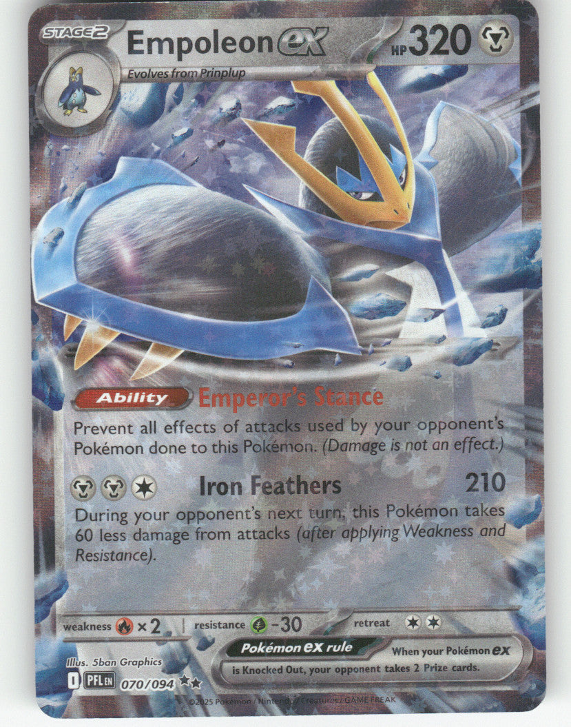 Empoleon ex - Holo Double Rare ME02: Phantasmal Flames 070/094 NM