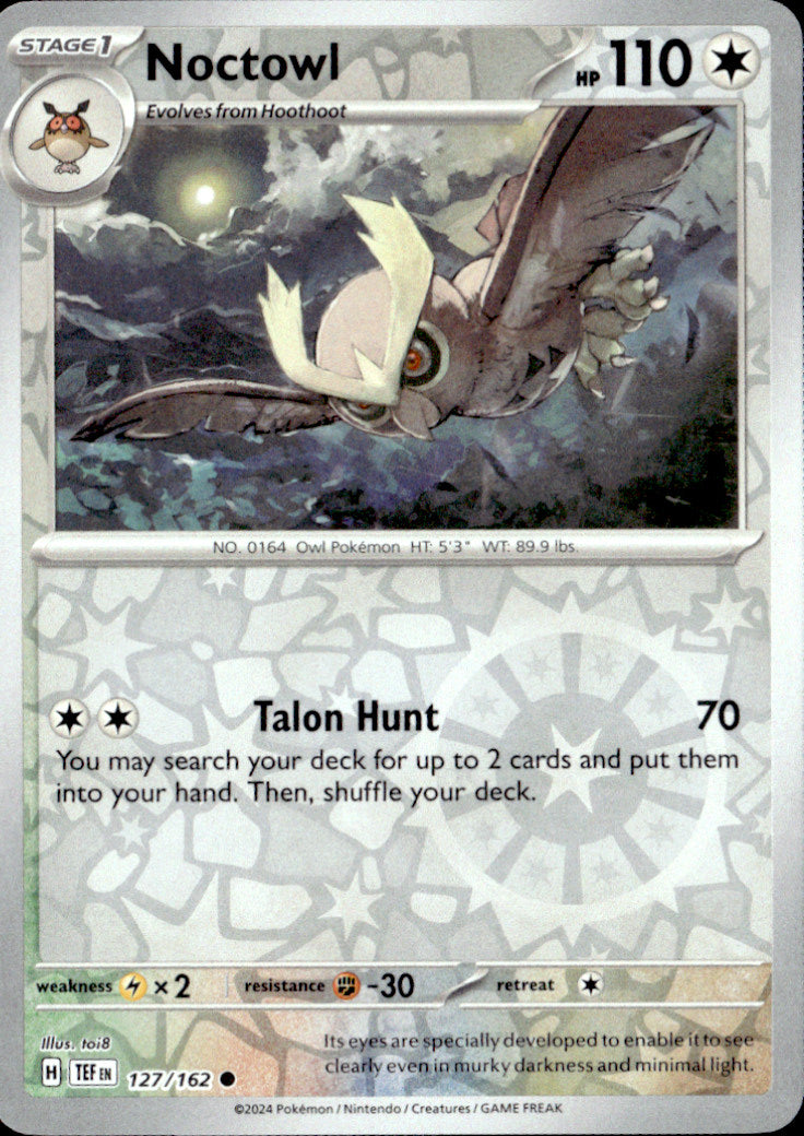 Noctowl Reverse Holo Common SV05: Temporal Forces 127/162 NM