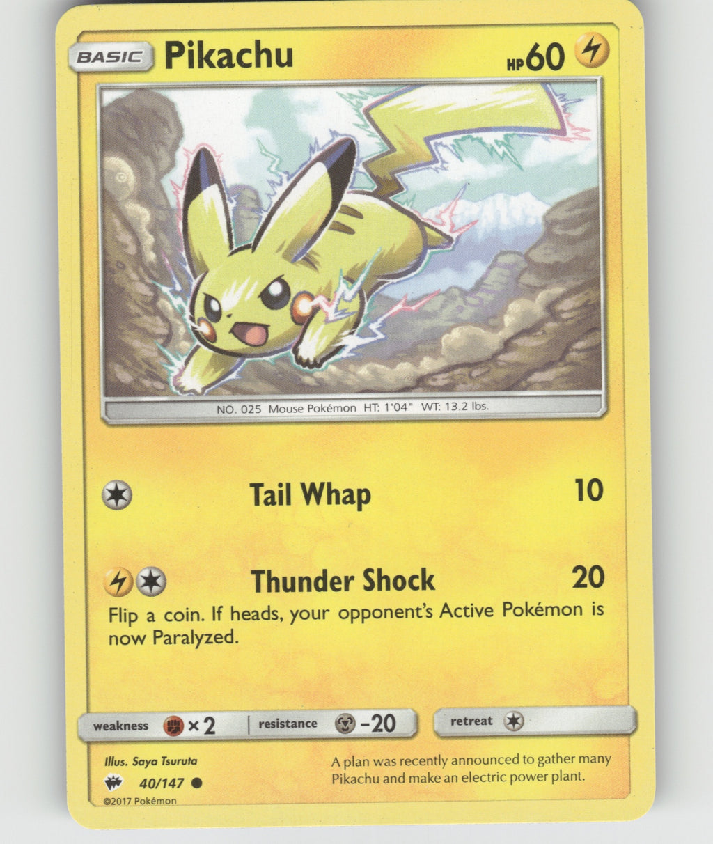 Pikachu Common SM - Burning Shadows 40/147 NM