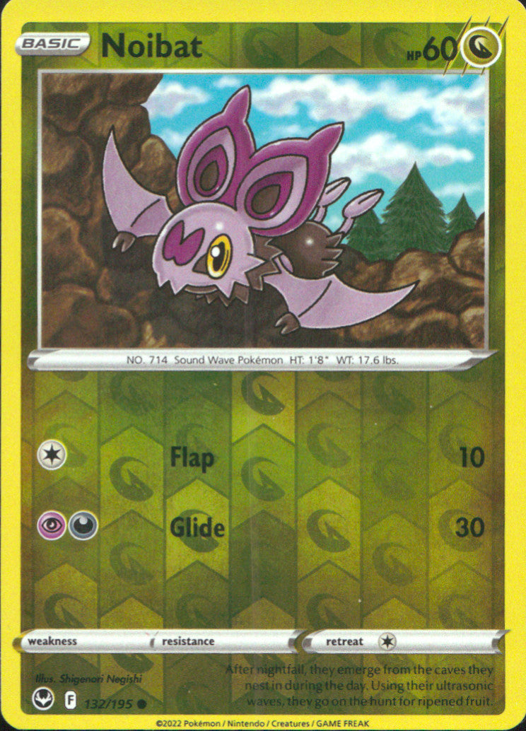 Noibat Reverse Holo Common SWSH12: Silver Tempest 132/195 NM