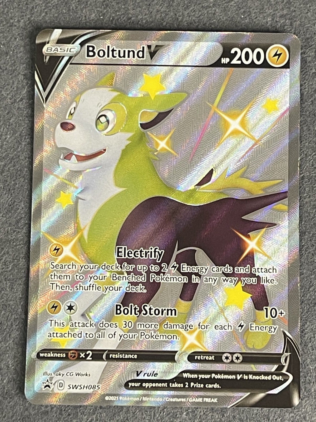 Boltund V 2020 Shiny Star V (JP) #313/190 Near Mint