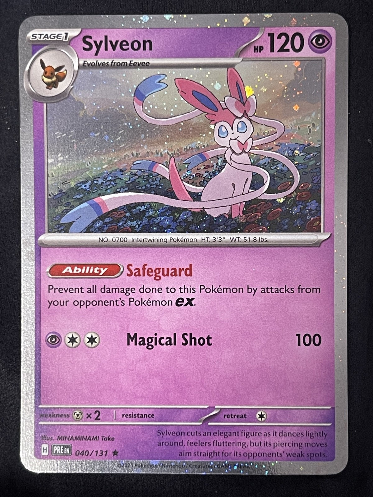 Sylveon 2025 Prismatic Evolutions #040/131 Near Mint