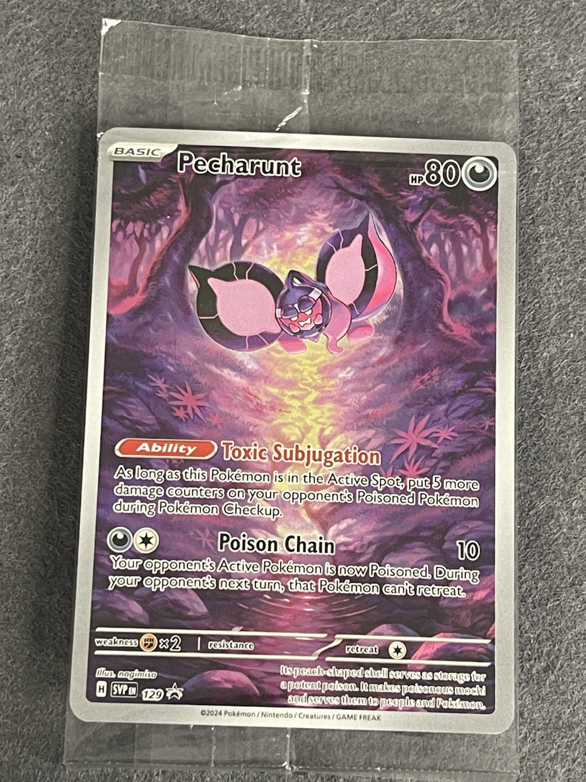 Pecharunt 2024 SVP Black Star Promo #129 Near Mint