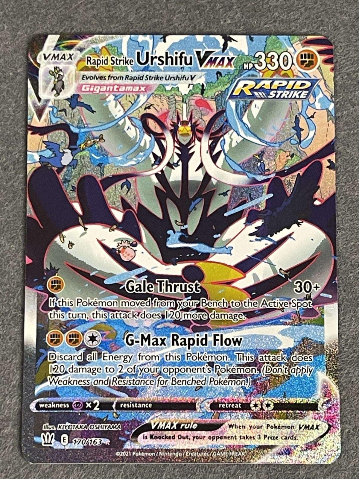 Rapid Strike Urshifu VMAX 2021 Battle Styles #170/163 Near Mint