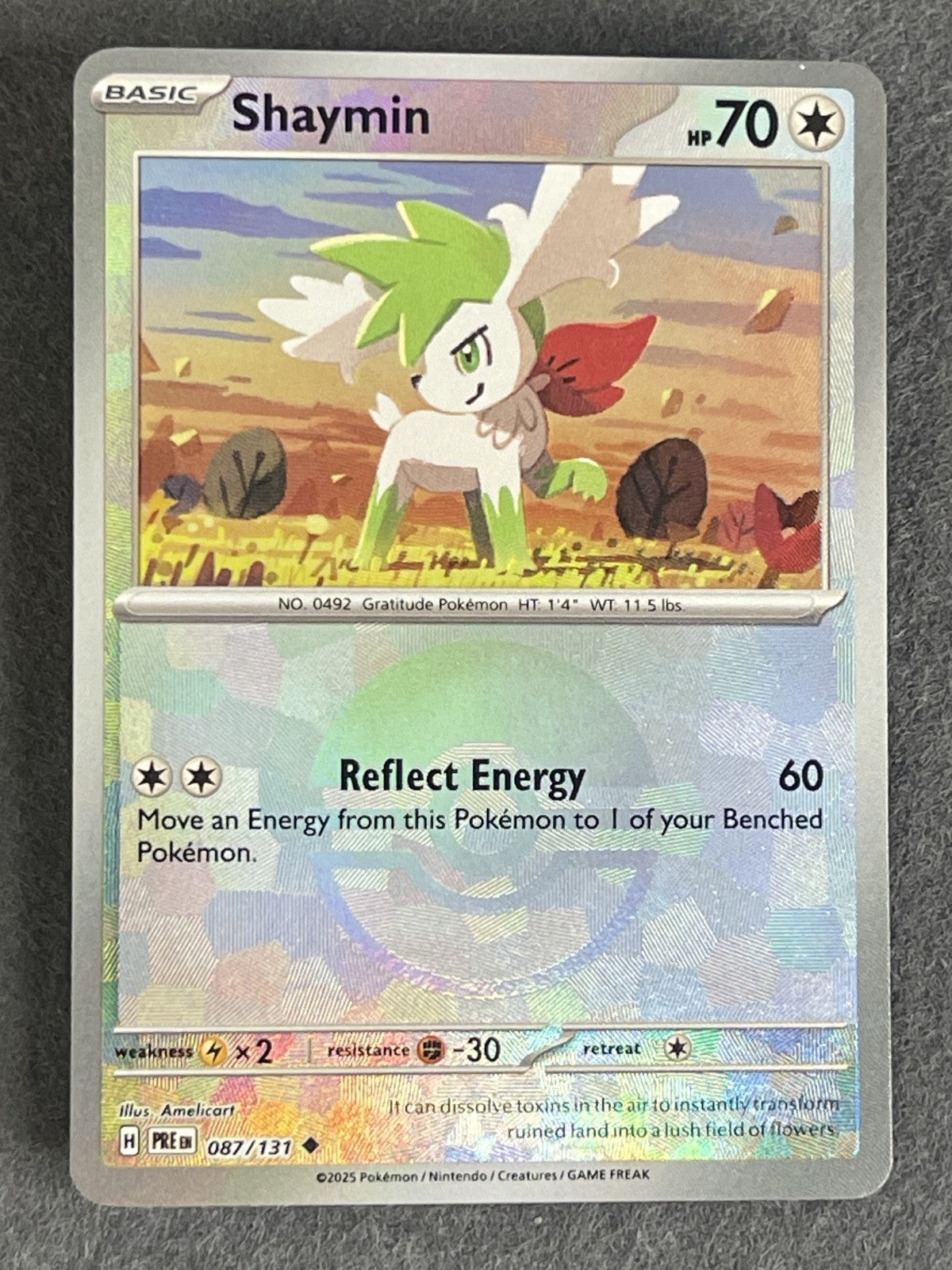 Shaymin 2025 Prismatic Evolutions #087/131 Near Mint