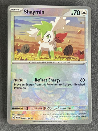 Shaymin 2025 Prismatic Evolutions #087/131 Near Mint
