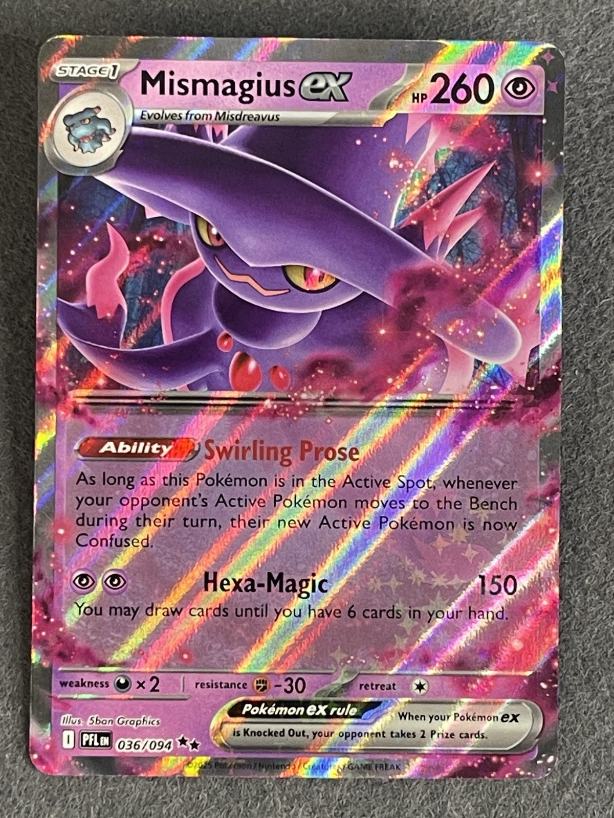Mismagius ex 2025 Inferno X (JP) #036/080 Near Mint