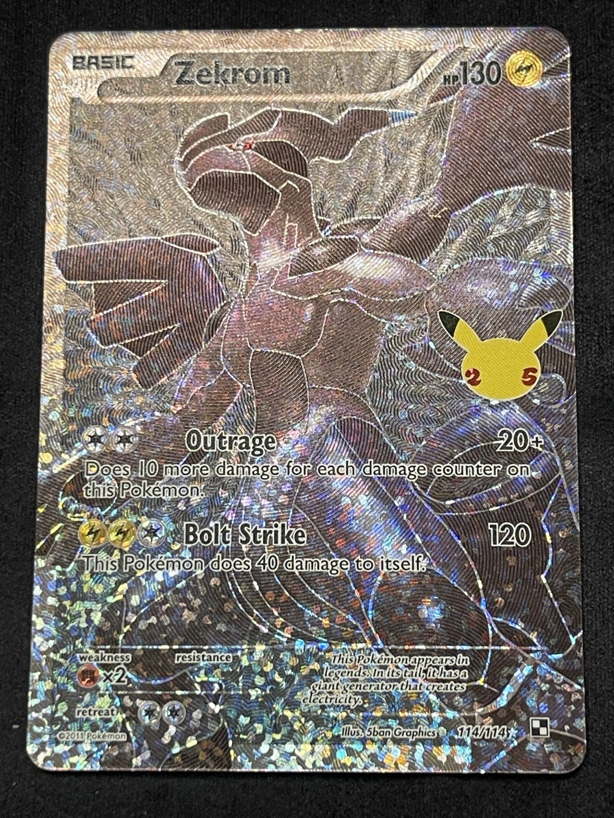 Zekrom 2011 Black & White #114/114 Near Mint