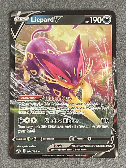 Liepard V 2021 Chilling Reign #104/198 Near Mint