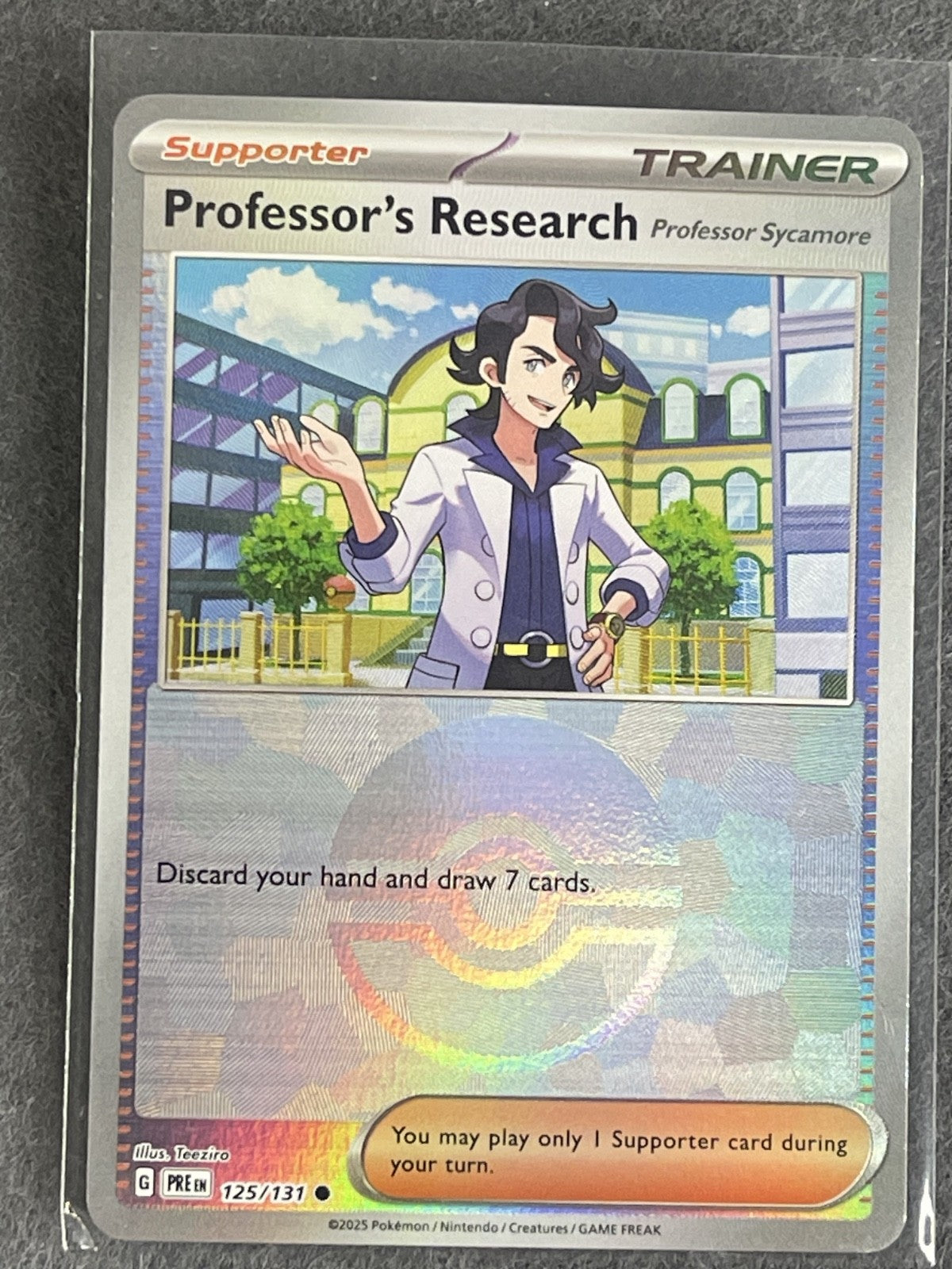 Professor's Research 2025 Prismatic Evolutions #125/131 Near Mint