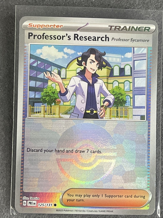 Professor's Research 2025 Prismatic Evolutions #125/131 Near Mint