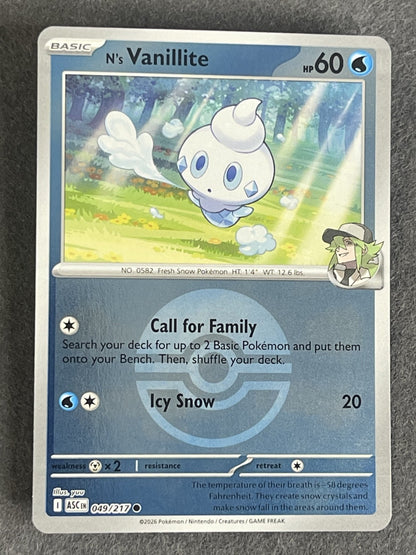 N's Vanillite 2025 MEGA Dream ex (JP) #037/193 Near Mint