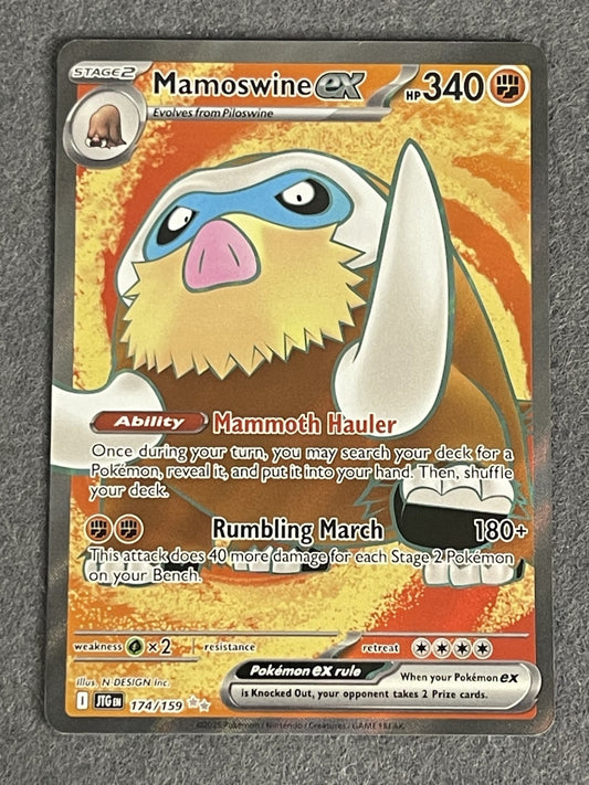 Mamoswine ex 2025 Journey Together #174/159 Near Mint