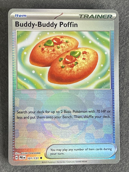 Buddy-Buddy Poffin 2025 Prismatic Evolutions #101/131 Near Mint