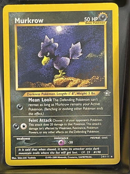 Murkrow 2000 Neo Genesis Unlimited #24/111 Lightly Played