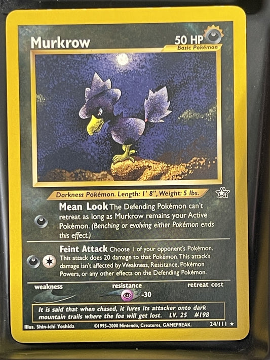 Murkrow 2000 Neo Genesis Unlimited #24/111 Lightly Played