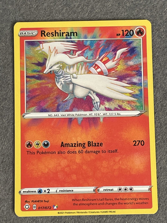 Reshiram 2021 Shining Fates #017/072 Near Mint