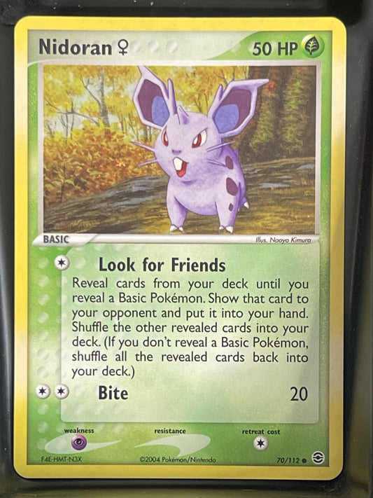 Nidoran Female 2004 EX Fire Red & Leaf Green #70/112 Near Mint