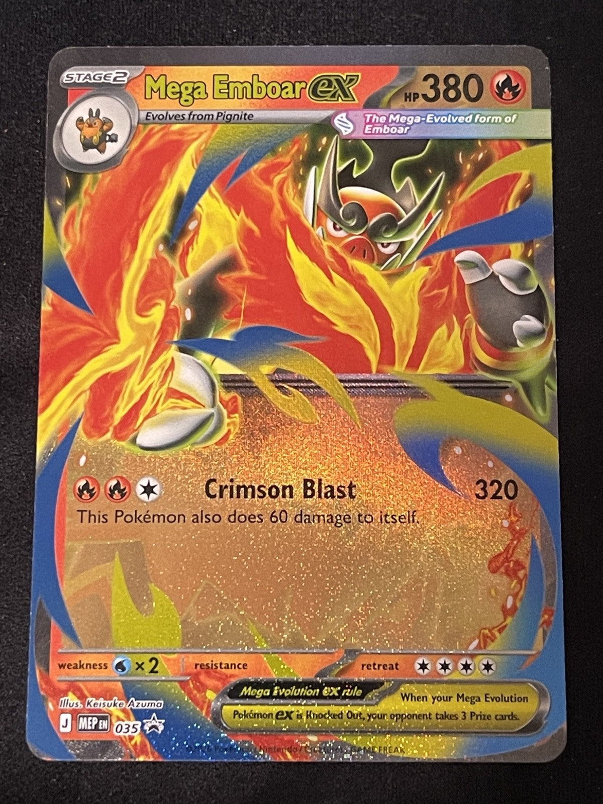 Mega Emboar ex 2026 Ascended Heroes #031/217 Near Mint