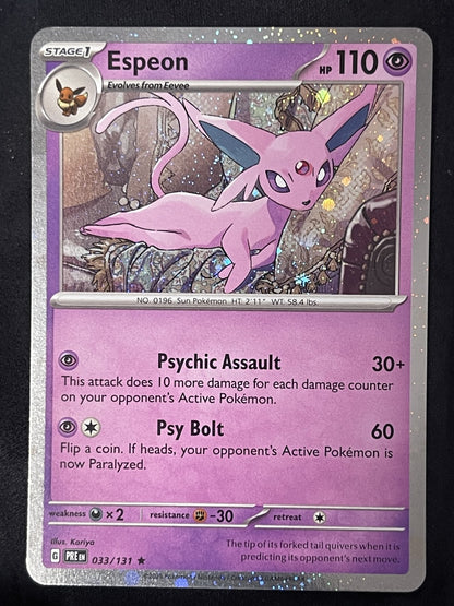 Espeon 2025 Prismatic Evolutions #033/131 Near Mint