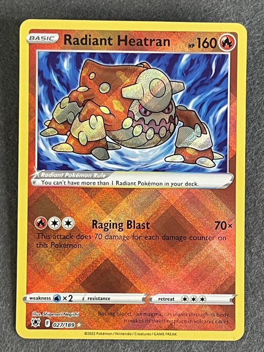 Radiant Heatran 2022 Astral Radiance #027/189 Near Mint