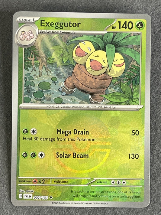 Exeggutor 2025 Prismatic Evolutions #002/131 Near Mint