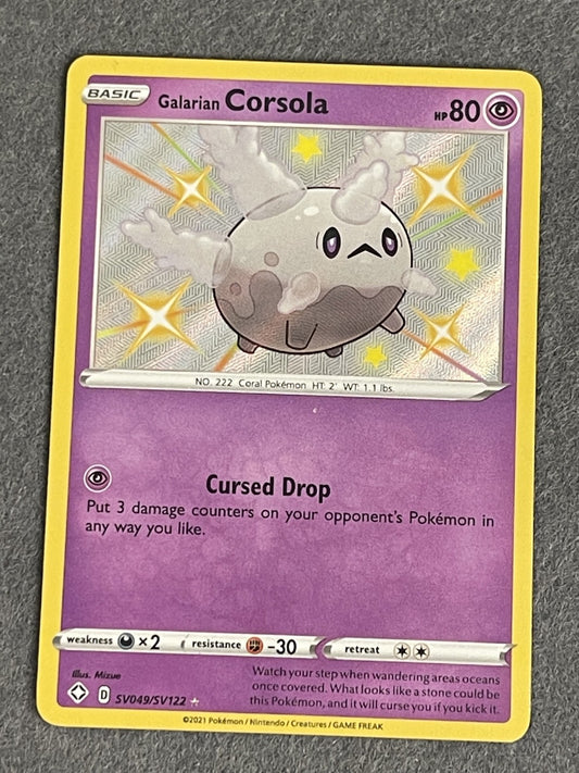 Galarian Corsola 2021 Shining Fates #SV049/SV122 Near Mint