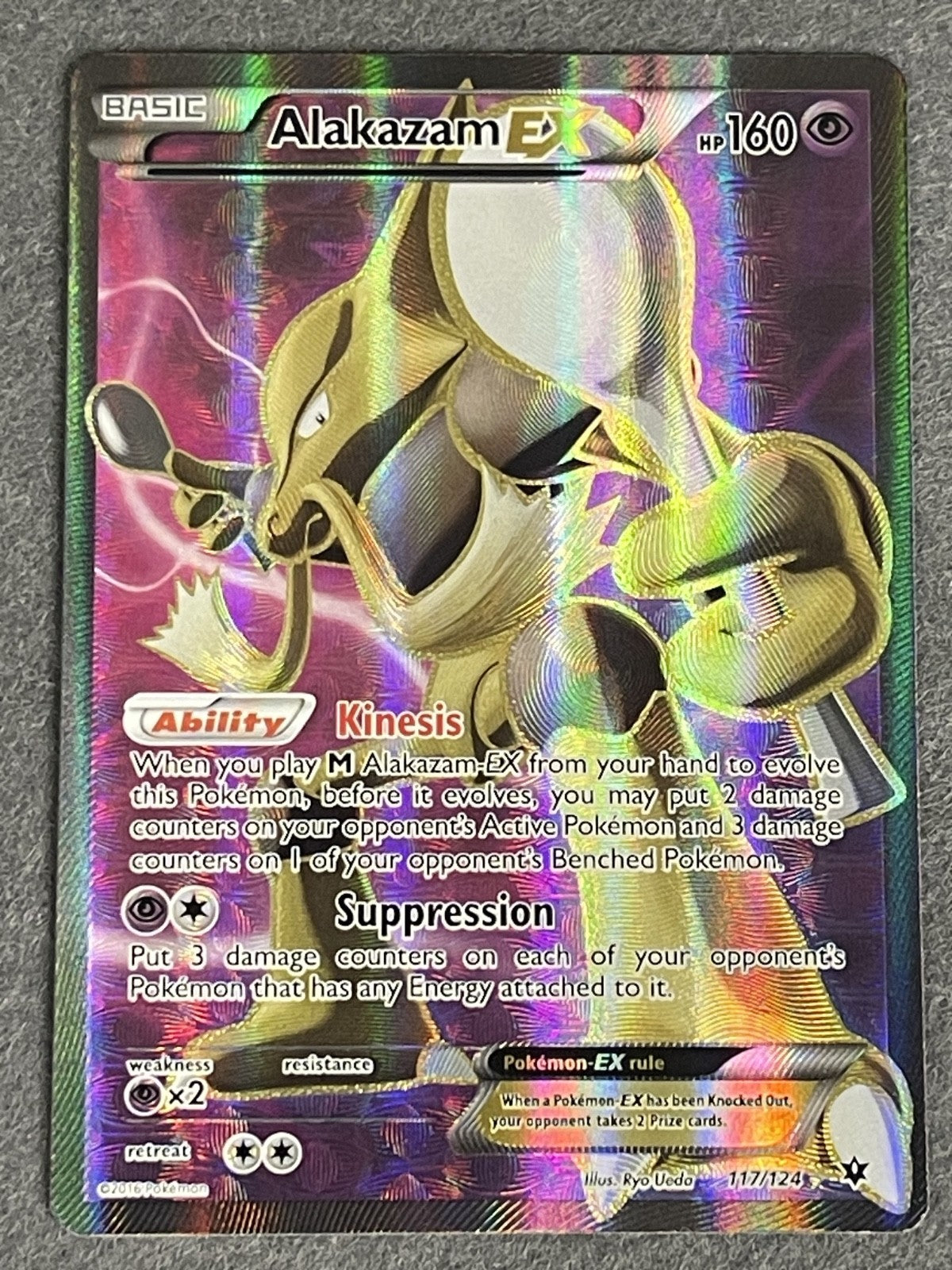 Alakazam EX 2016 Fates Collide #117/124 Near Mint