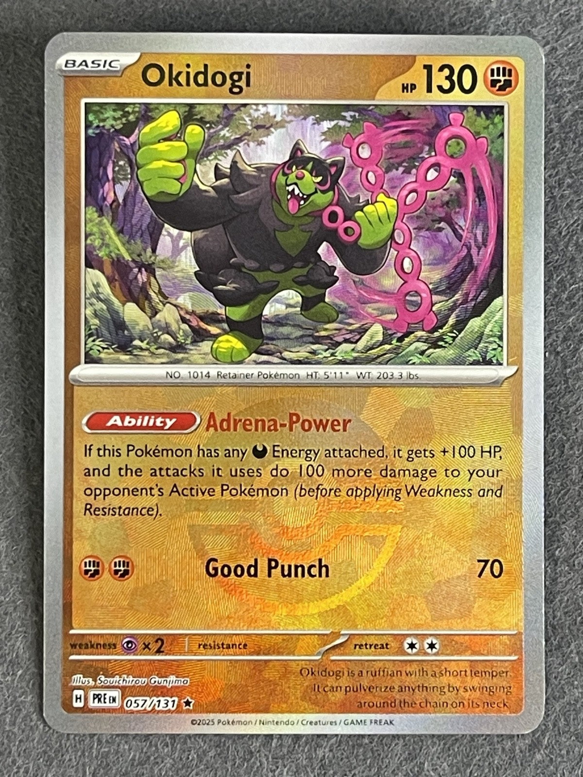 Okidogi 2025 Prismatic Evolutions #057/131 Near Mint