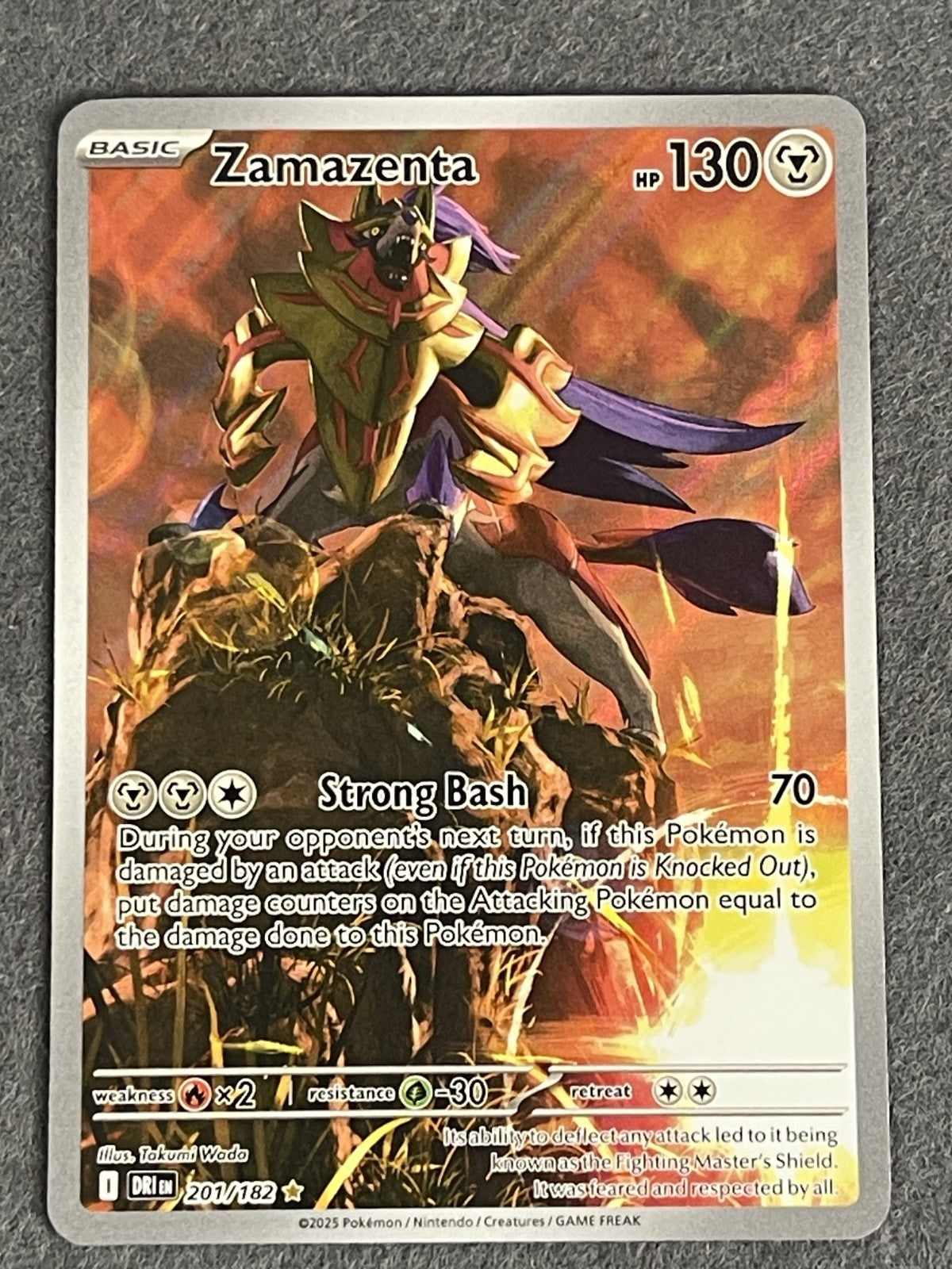 Zamazenta 2025 Destined Rivals #201/182 Near Mint