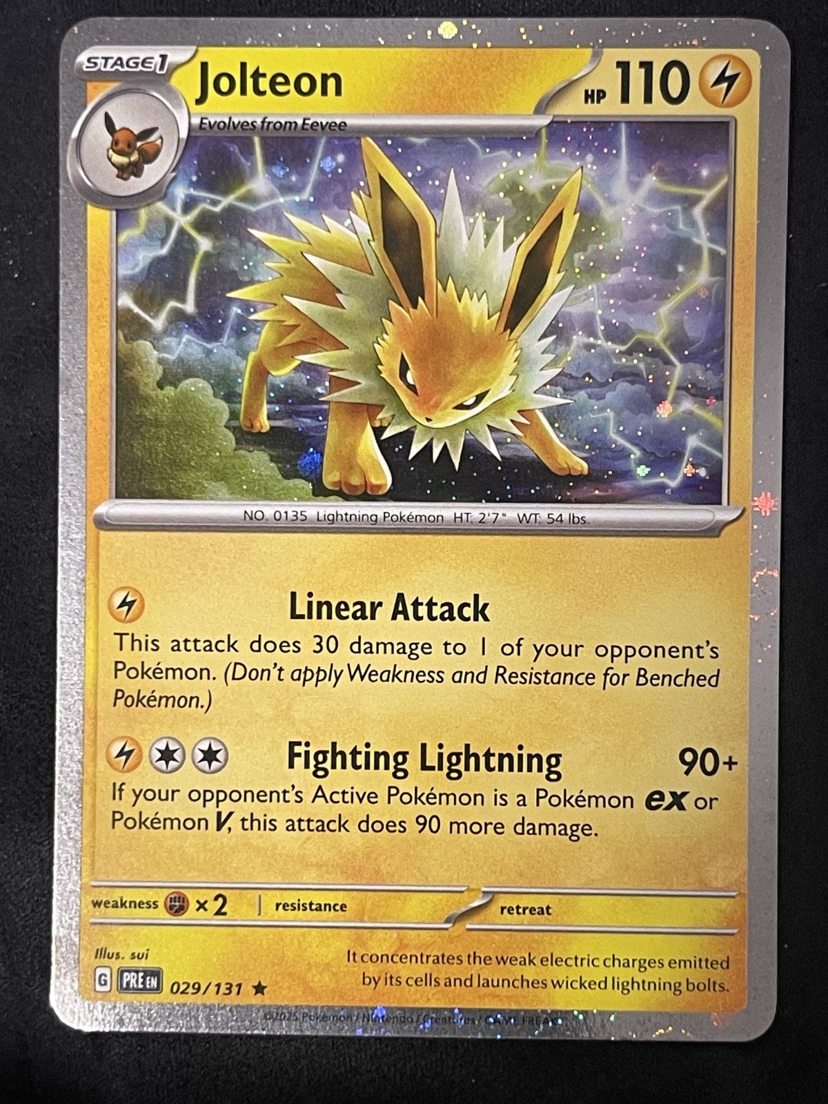 Jolteon 2025 Prismatic Evolutions #029/131 Near Mint