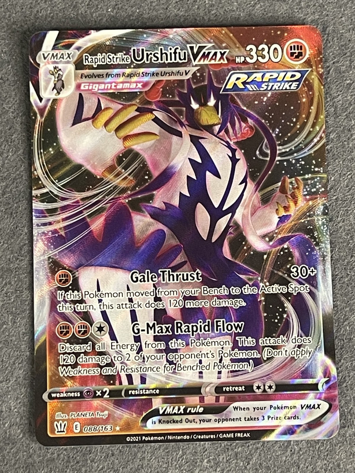 Rapid Strike Urshifu VMAX 2021 Rapid Strike Master (JP) #051/070 Near Mint