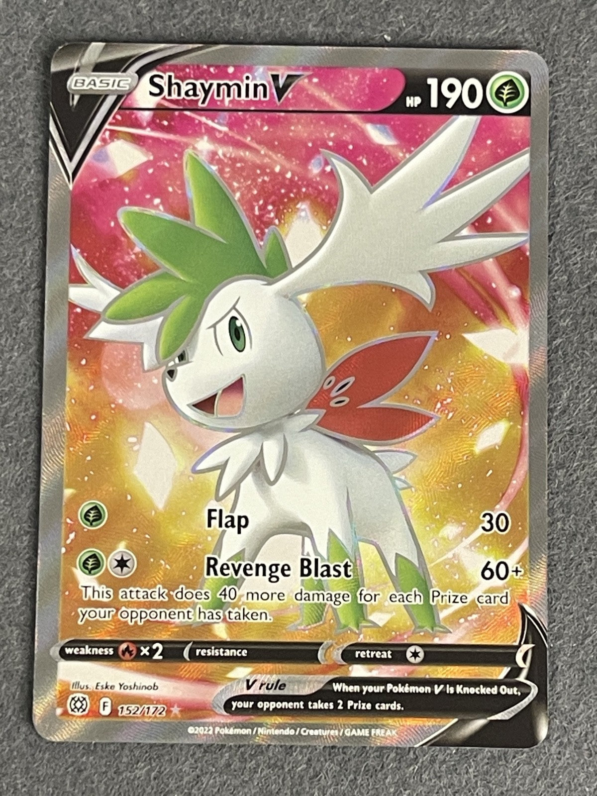 Shaymin V 2022 Star Birth (JP) #101/100 Near Mint