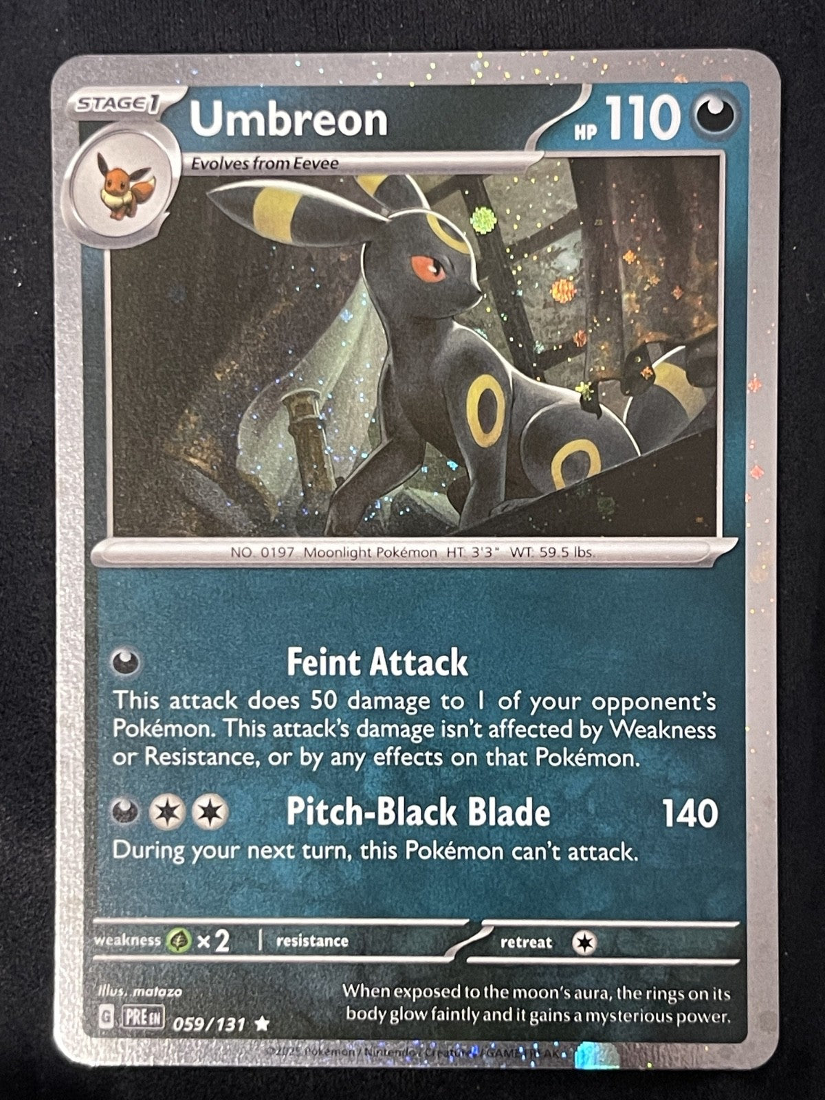 Umbreon 2025 Prismatic Evolutions #059/131 Near Mint