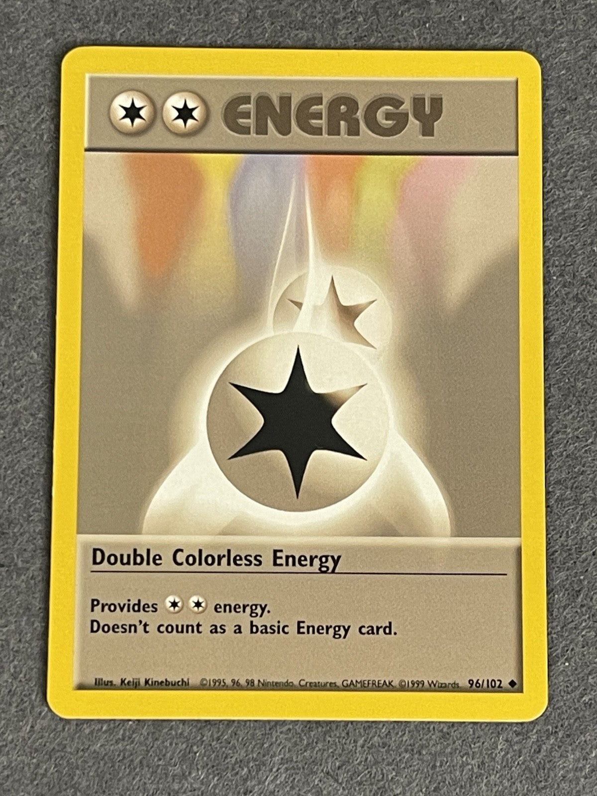 Double Colorless Energy 1999 Base Set Unlimited #96/102 Lightly Played