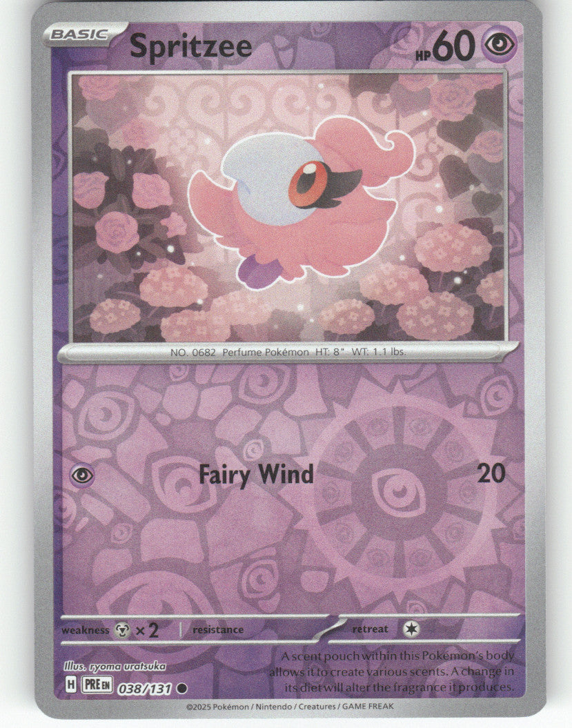 Spritzee Reverse Holo Common SV: Prismatic Evolutions 038/131 NM