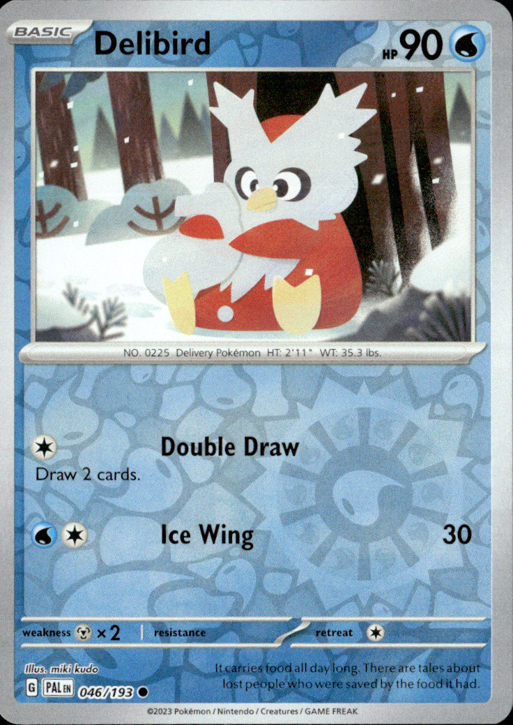 Delibird Reverse Holo Common SV02: Paldea Evolved 046/193 NM