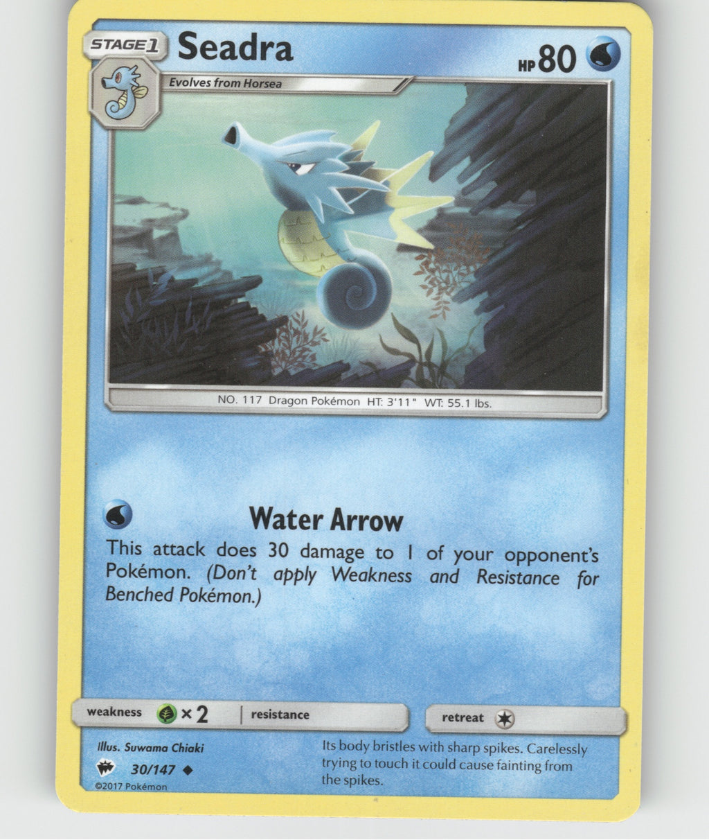 Seadra Uncommon SM - Burning Shadows 30/147 NM